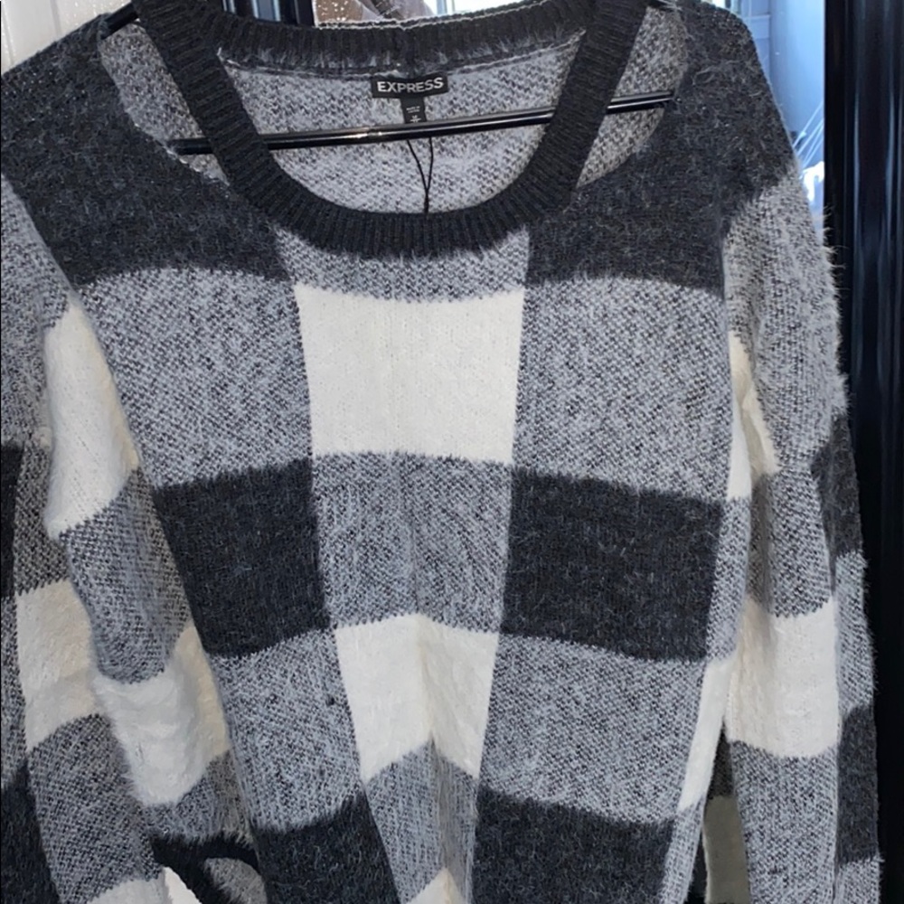 plaid sweater